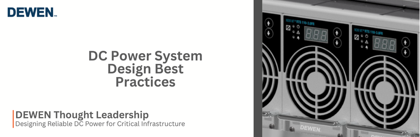 DC Power System Design Best Practices for Mission-Critical Applications